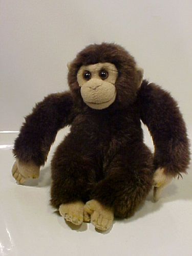 Affe (Schimpanse) - Stofftier - 20 cm - Gebraucht