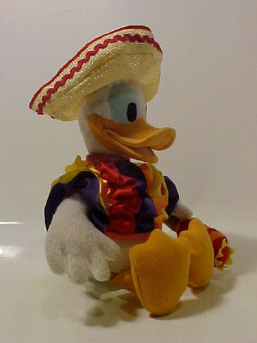 Donald Duck als Mexikaner - Stofftier - 20 cm - Gebraucht